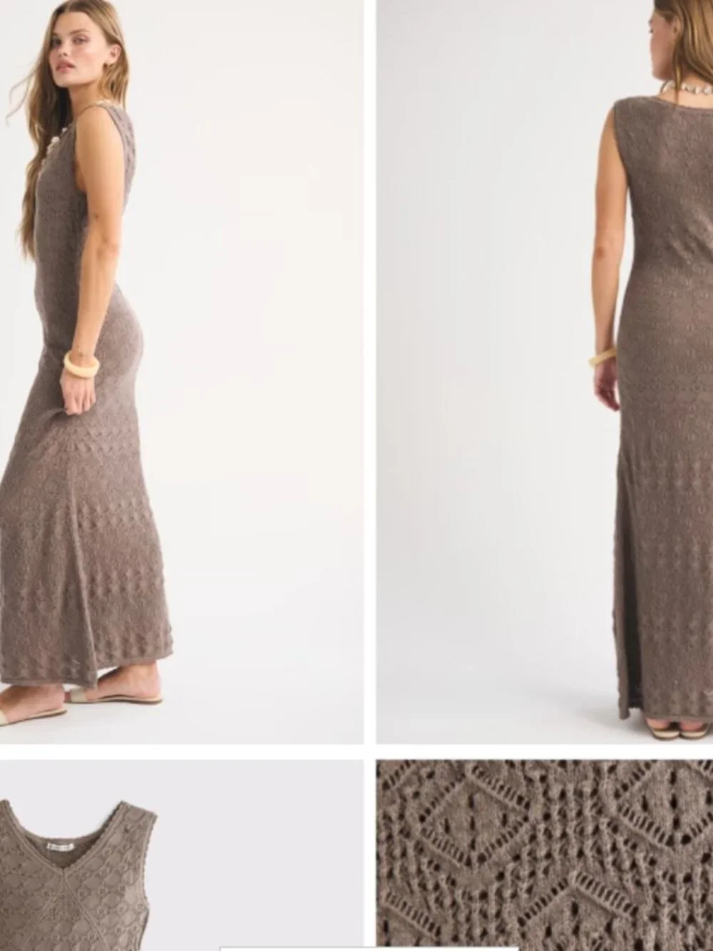 AMBERCROMBIE & FITCH Pointelle Maxi Dress SIZE XL